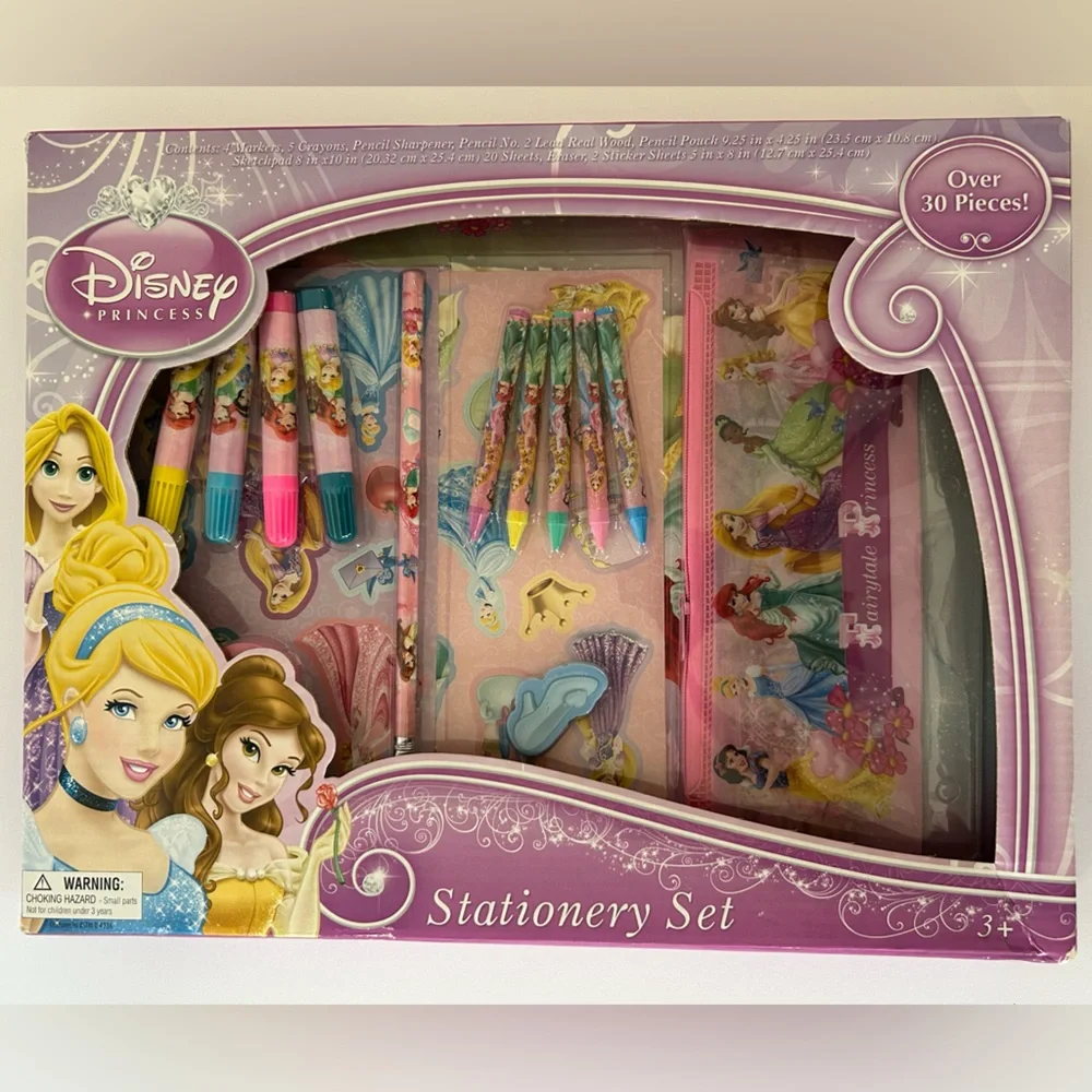 🦋 5/$25 - NWT Disney Princess Stationery Set